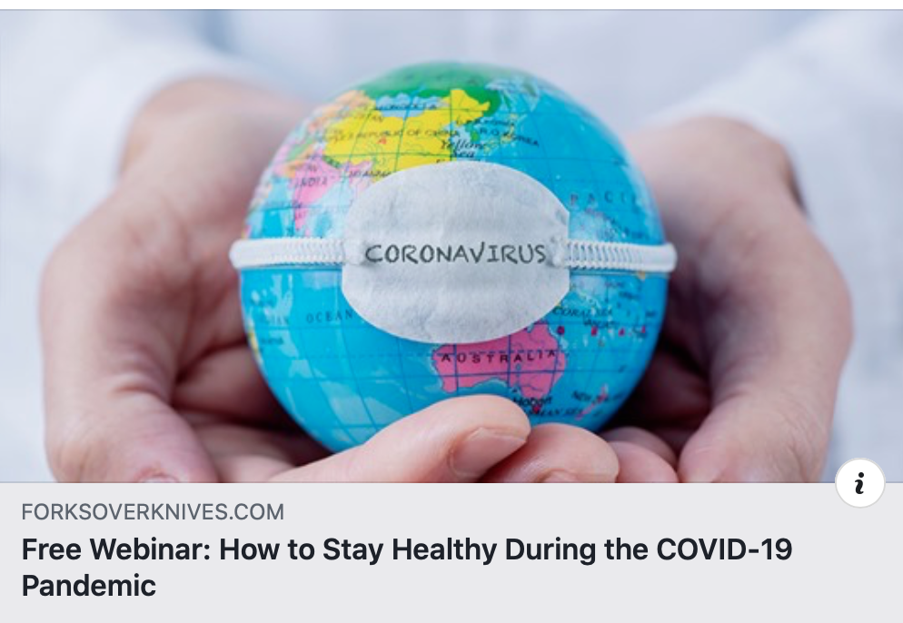 A review of the week’s plant-based nutrition news March 22nd 2020