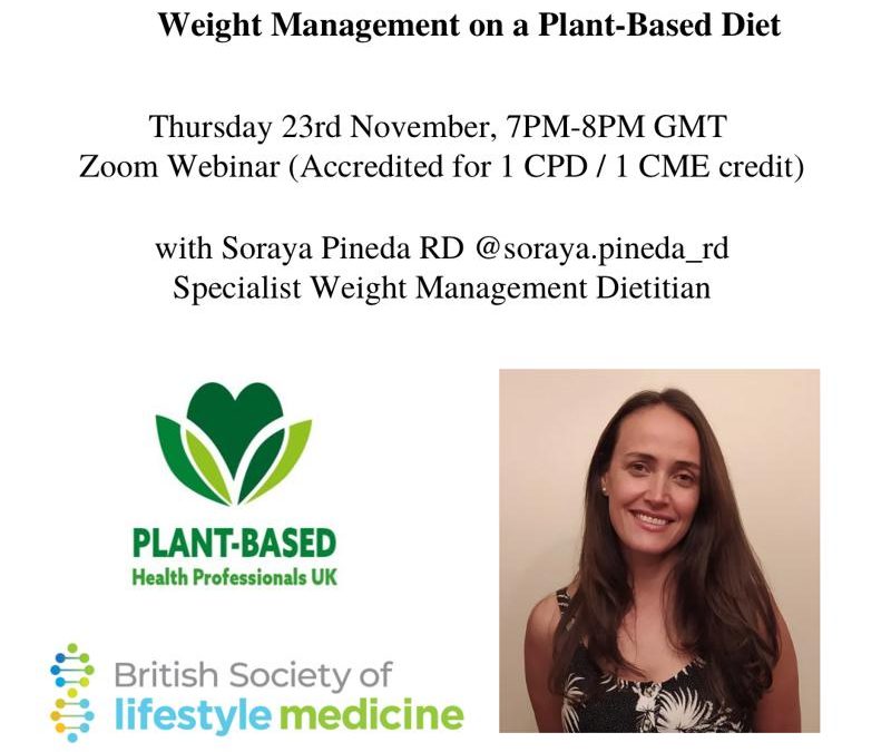 Weight Management on a Plant-Based Diet