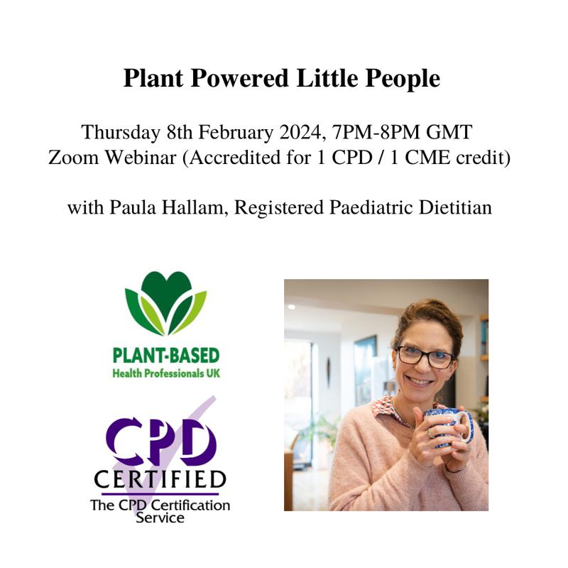 Plant Powered Little People webinar with Paula Hallam