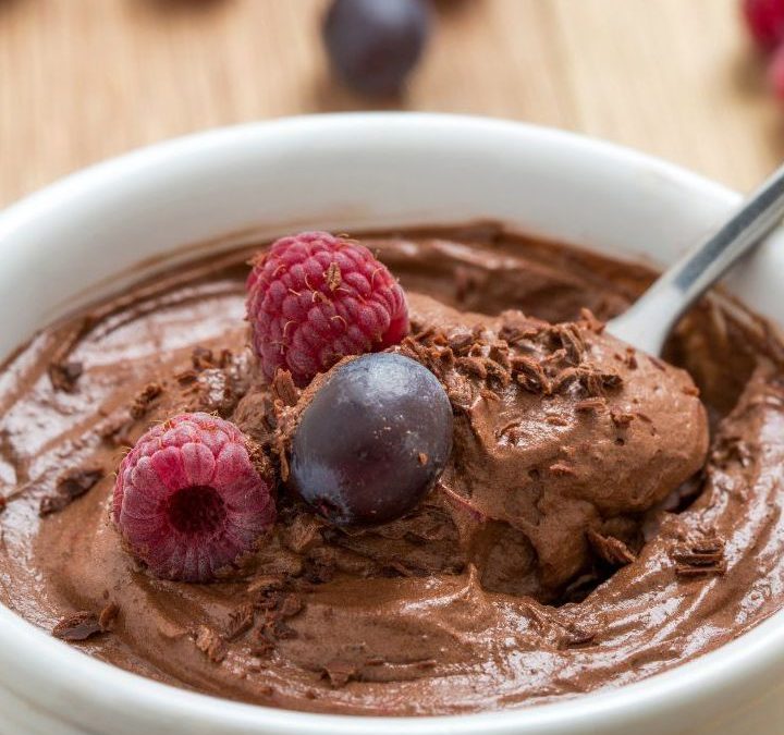 Chocolate tofu mousse