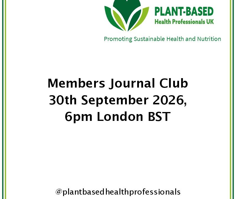 Members Journal Club, September 2026