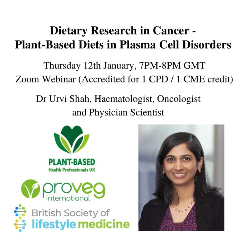 Dietary Research in Cancer – Plant-Based Diets in Plasma Cell Disorders with Dr Urvi Shah, Haematologist, Oncologist and Physician Scientist