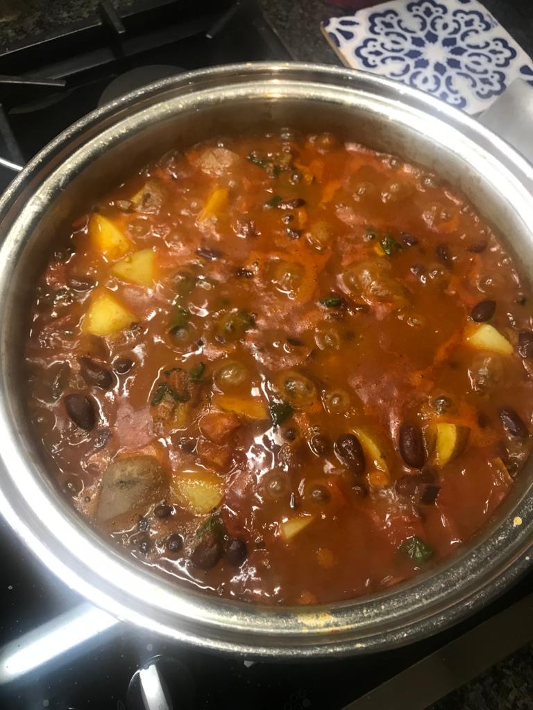 Spicy Red Kidney Bean Potato Curry