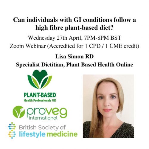 Can individuals with GI conditions follow a high fibre plant-based diet?