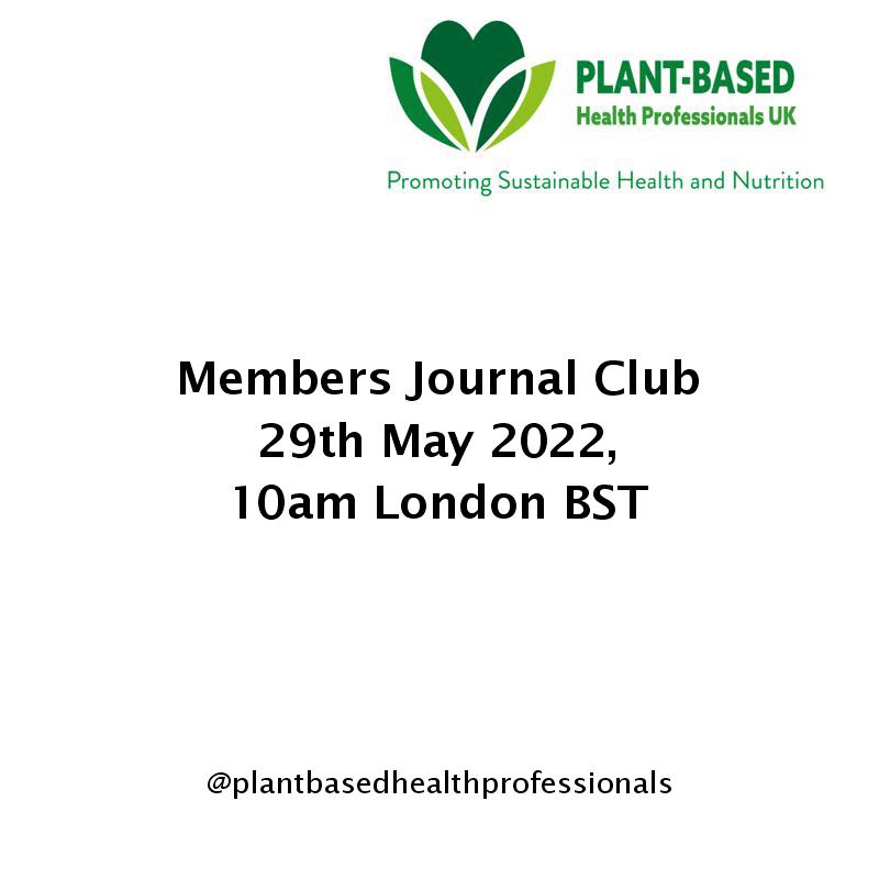 Members Journal Club May 2022