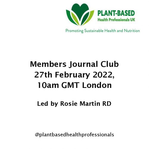 Monthly Journal Club – February 2022