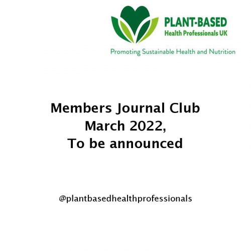 Monthly journal club – March 22