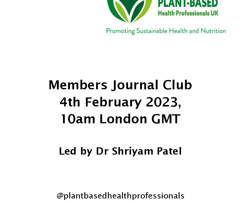 Members Journal Club, Feb 2023