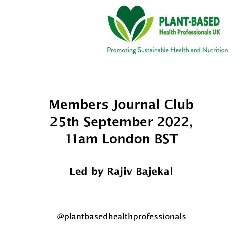 Members Journal Club Sept 2022 11am