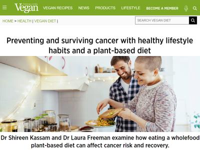 Preventing and surviving cancer with healthy lifestyle habits and a plant-based diet