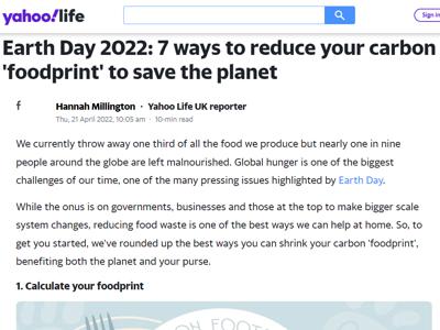 Earth Day 2022: 7 ways to reduce your carbon 'foodprint' to save the planet
